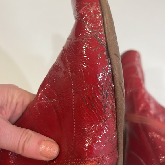 Cravo & Canela Red Patent Boots Size 8 - Picture 5 of 8